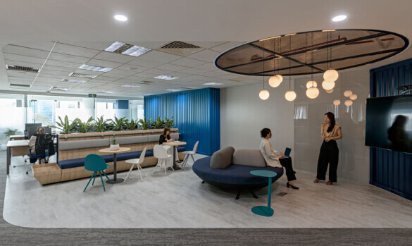 Office Ceiling and Lighting Design