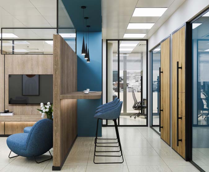Spacious Office in Modern Hues | OFFICEWORKS